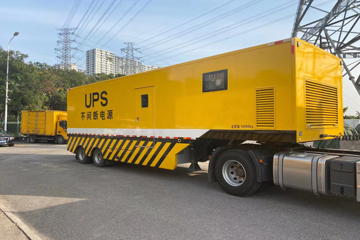 安乡发电机租赁施工现场
